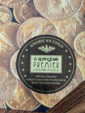 Vintage Springbok American Gold 500 Piece Octagon Puzzle PZL8800 Sealed NOS